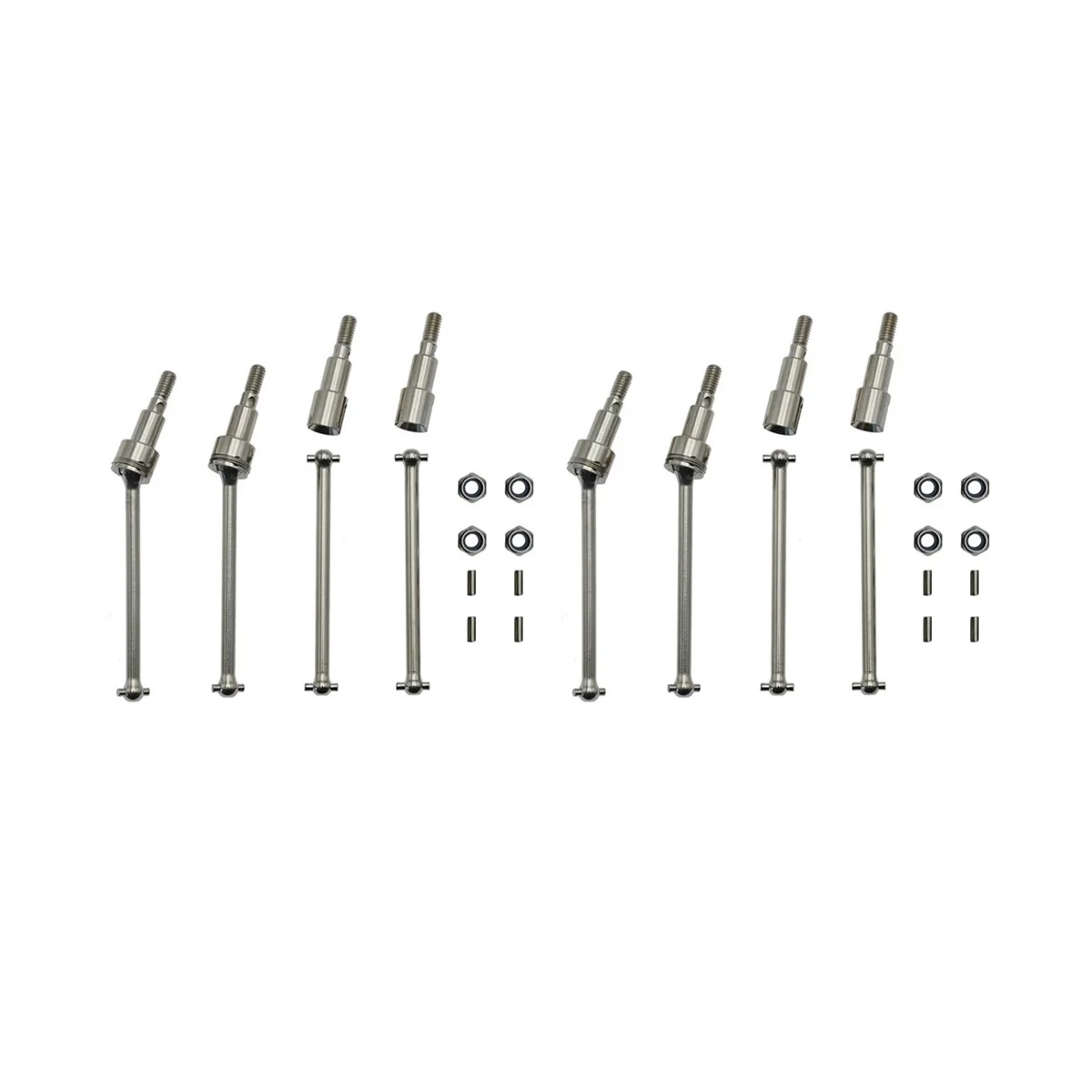 

2 набора, металлический передний и задний приводной вал, CVD Driveshaft для SCY 16101 16102 16103 16201 Pro 1/16, бесщеточный