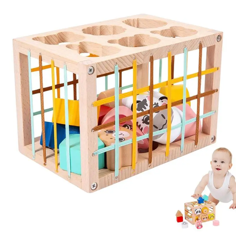 

Деревянный обучающий куб в форме сортировщика, обучающий куб для дошкольного развития мелкой моторики
