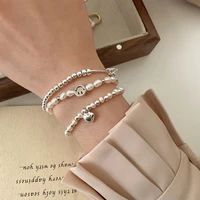 freshwater pearl heart smiley bracelet sweet simple bracelet ins fashion temperament jewelry women wholesale