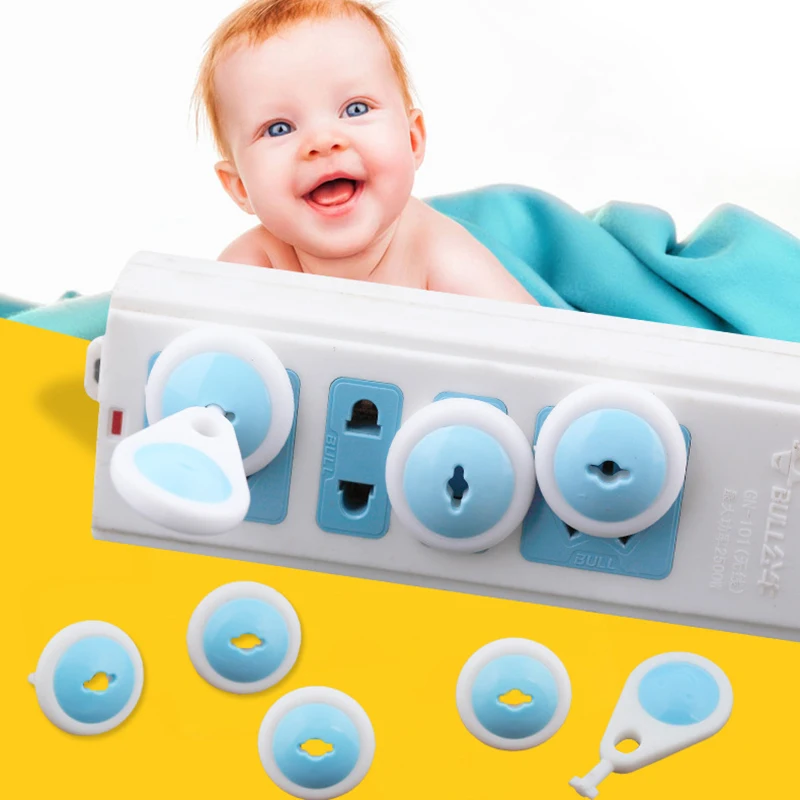 

Baby Kid Electric-shock Safeguard Plastic Protection Two Phase Safe Cover Electrical Safety Lock Electric Socket Outlet Plug