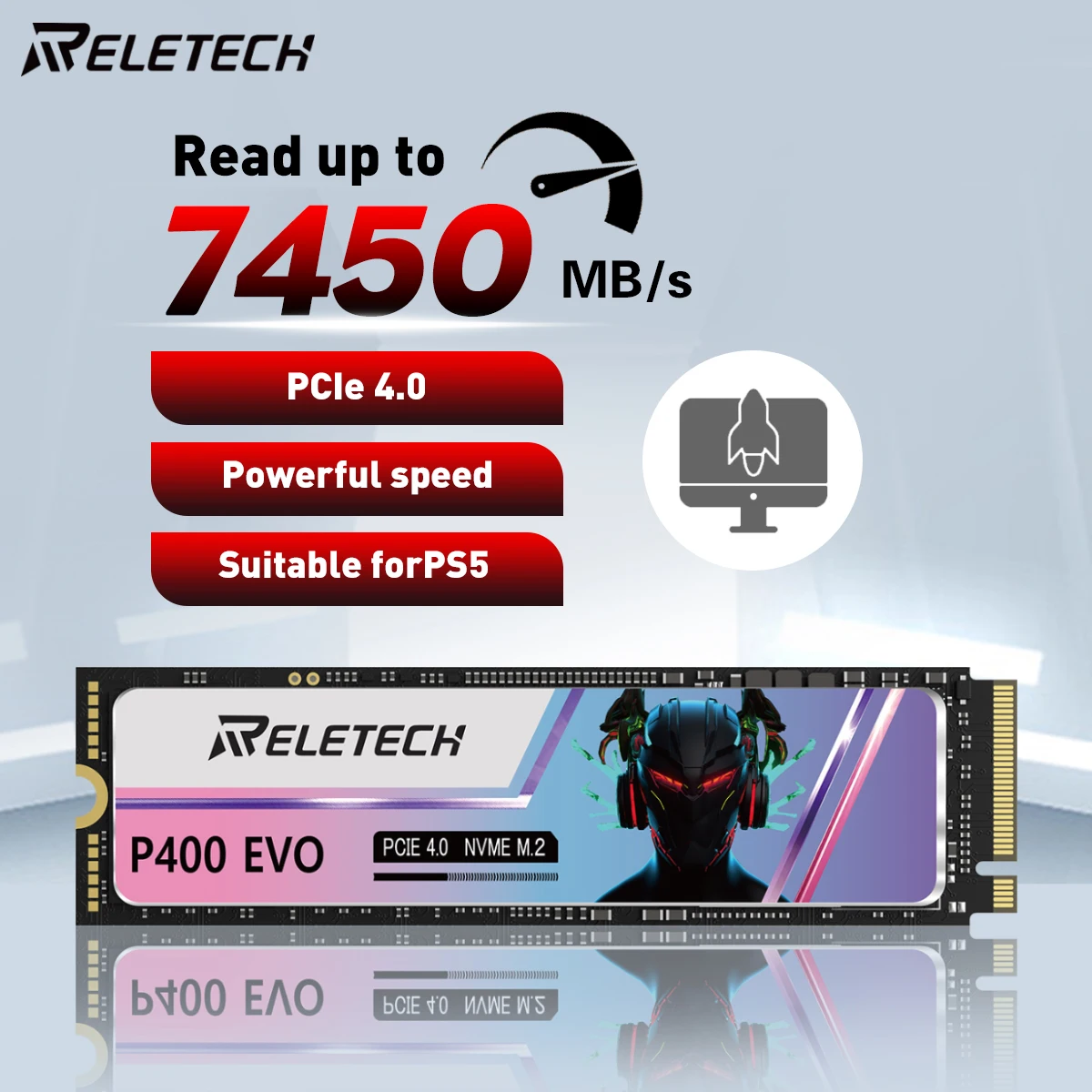 Внутренний твердотельный накопитель Reletech P400EVO NVMe SSD M.2 1 ТБ ...