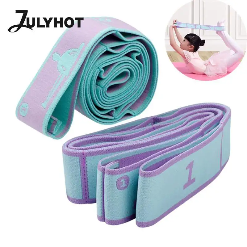 

Multi-functional Dance Yoga Auxiliary Stretching Belt Children Latin Training Elastic Bands Beginner Pilate Yoga Resistance Band
