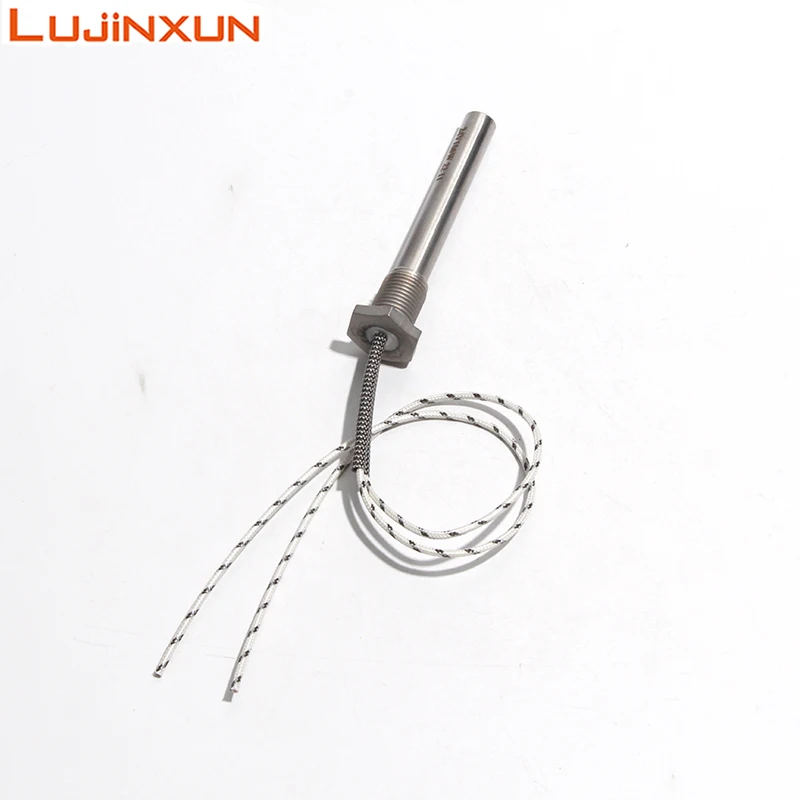 

LUJINXUN нержавеющая сталь M16 x 1,5 резьбовой картриджный нагреватель 12*100 мм 12 В/24 В/36 В/48 В 100 Вт-300 Вт электрический нагревательный элемент 1 шт.