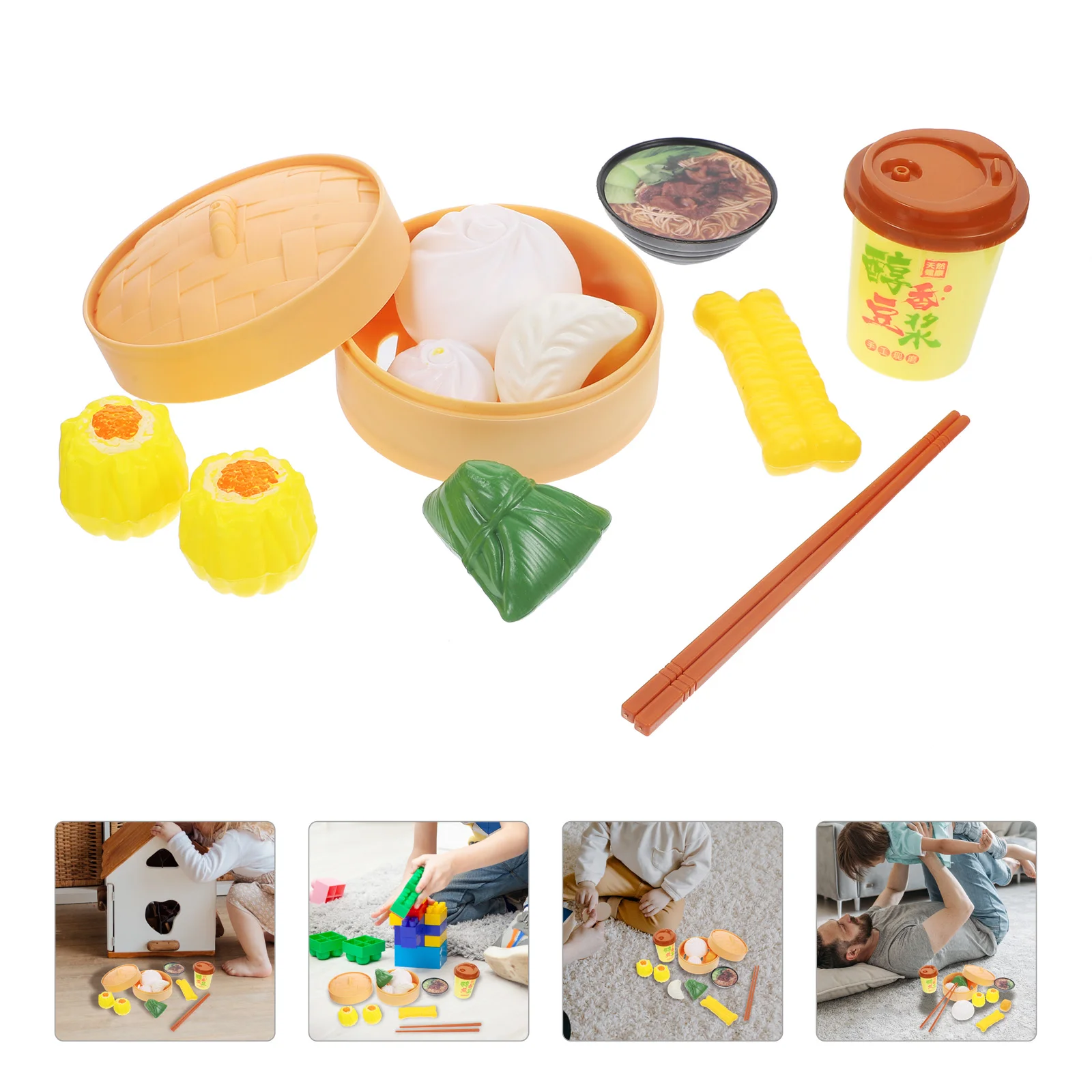 

Kitchen Toys Kid Gift Cooking Plaything Children's House Playing Pretend Miniature Food