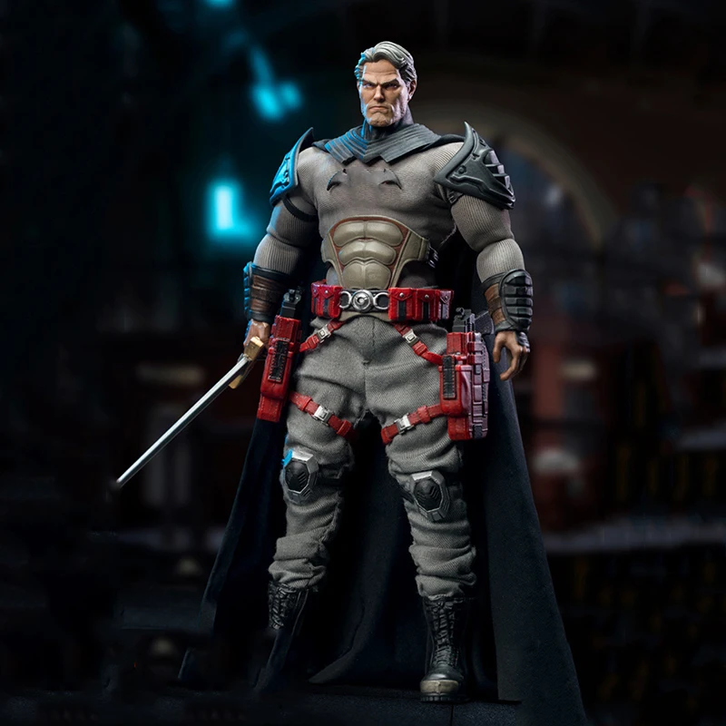 

SSR SSC002 Collectible 1/12 Scale Male Soldier Mini Bat Knight with Two Heads 6 Inch Full Set Action Figure Model For Fans Gifts