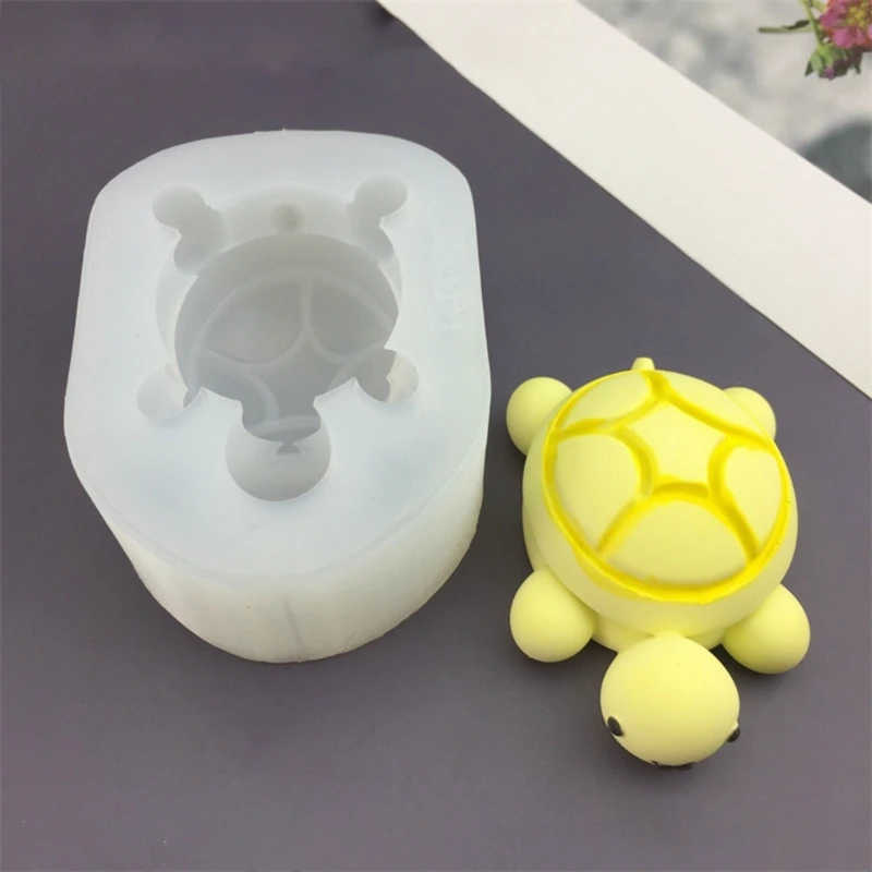 DIY Прекрасная фигурка черепахи ремесленный орнамент силиконовая форма для
