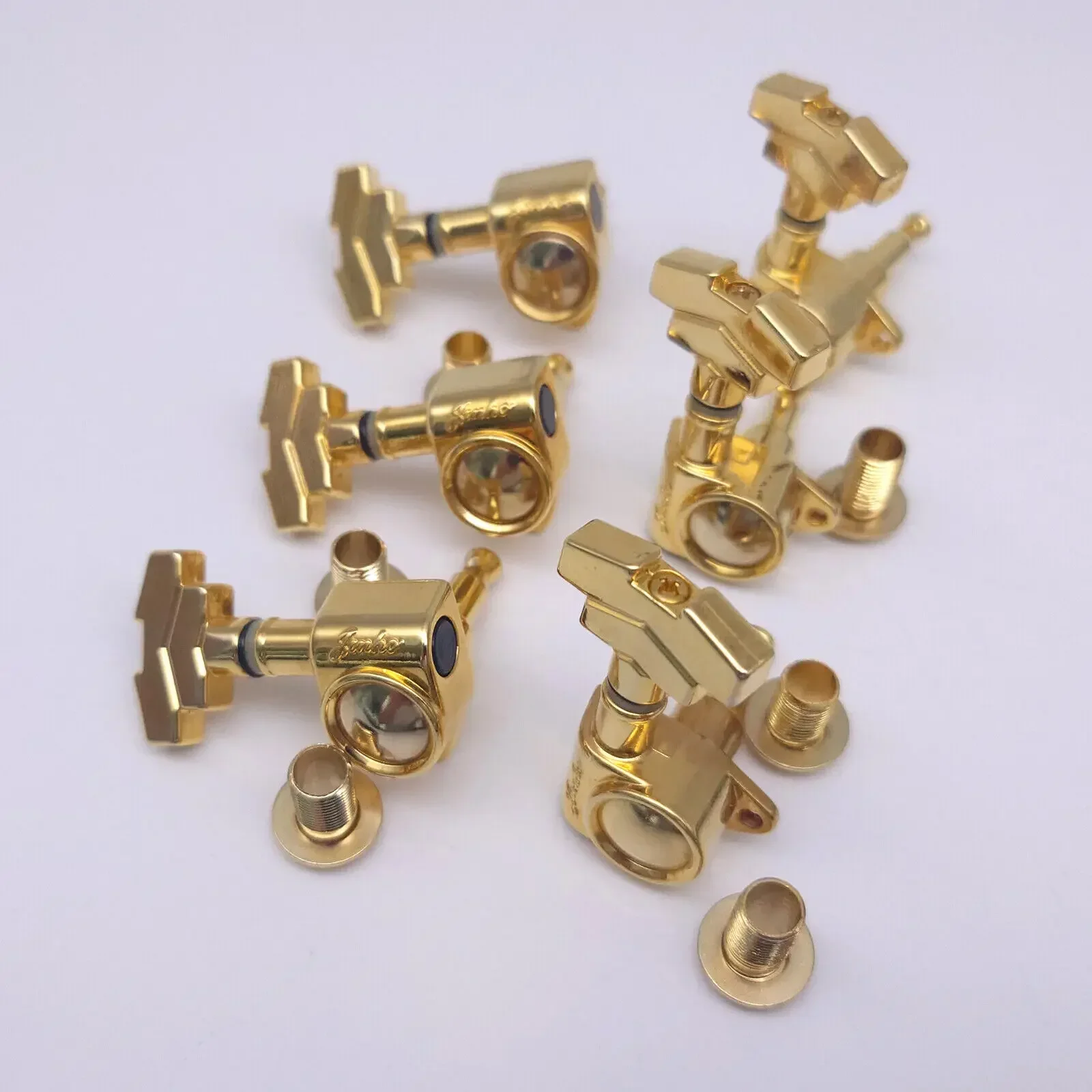 Набор золотых гитарных тюнеров 3L3R — передаточное число 18:1 вращающийся