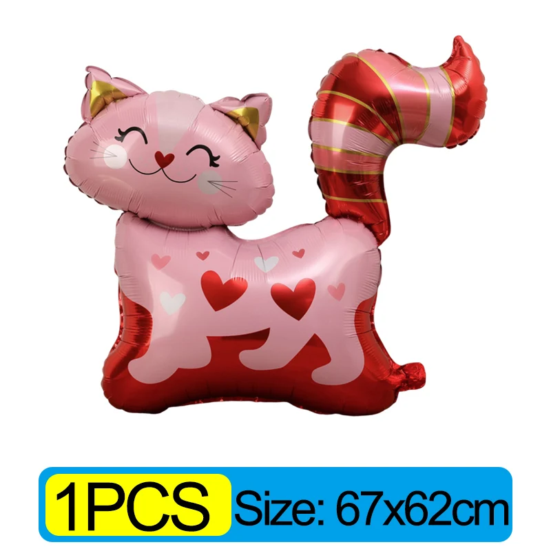 

Розовые воздушные шары в форме кошек 10 шт.