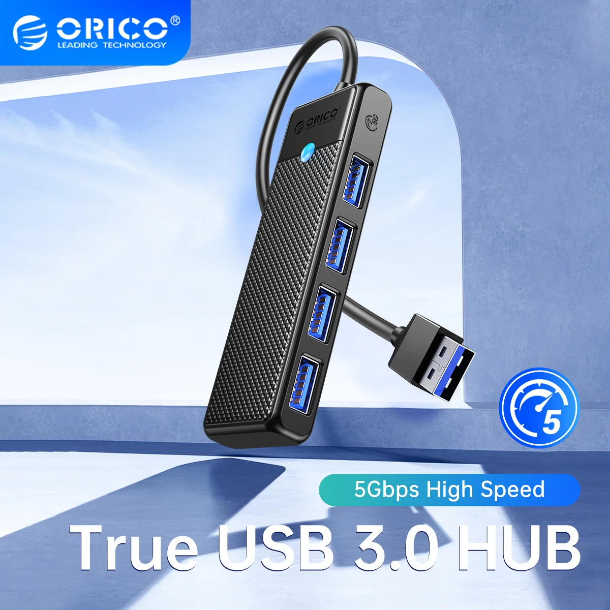 ORICO Концентратор Type C USB hub 3.0 4-портовый разветвитель USB hub адаптер док-станция расширения ультратонкий OTG адаптер для ПК компьютерные аксессуары - купить по выгодной цене - Топ-200 товаров с Али