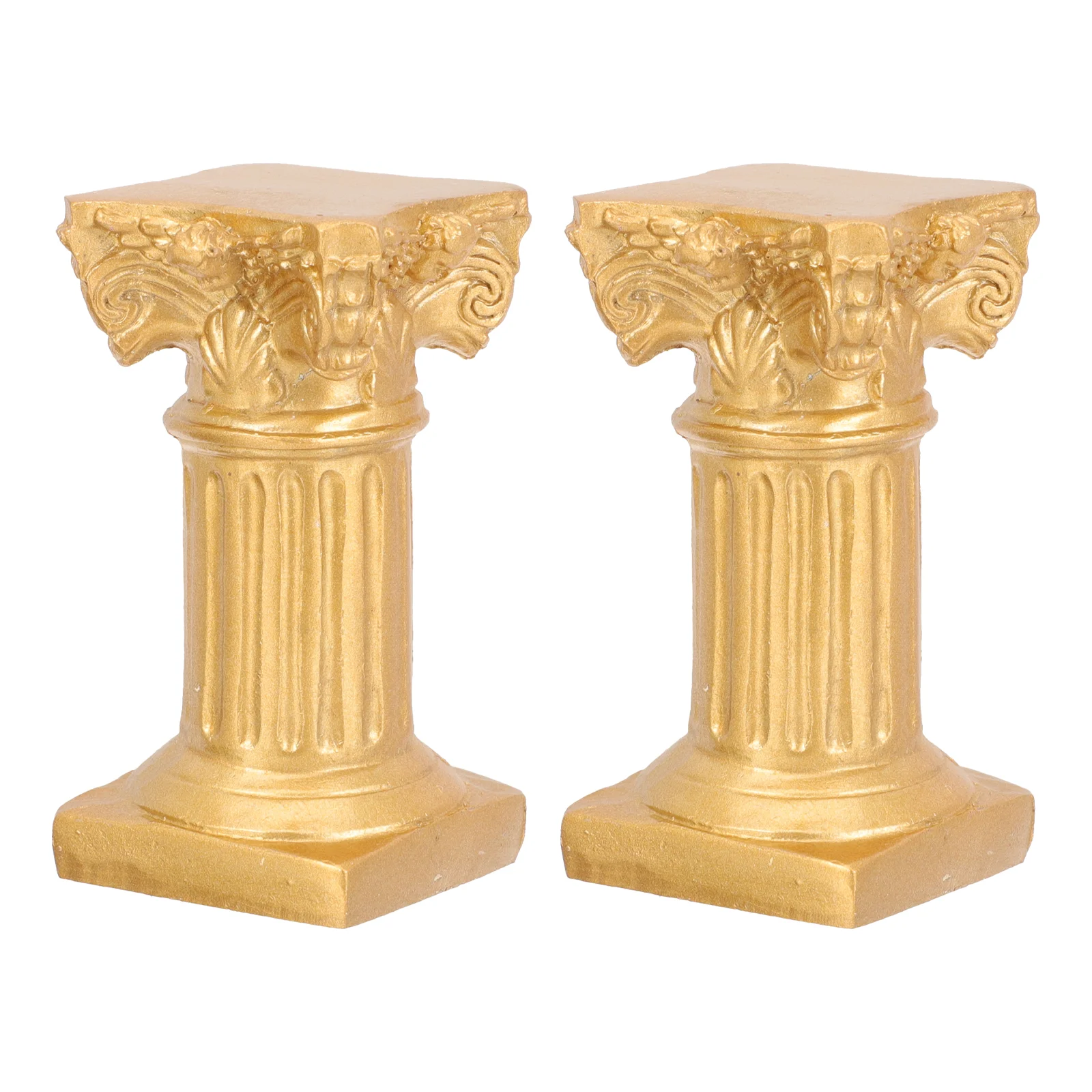 

2Pcs Decorative Practical Lightweight Sandtable Decorations omant Column Adornments Resin Holders for Scene Layout