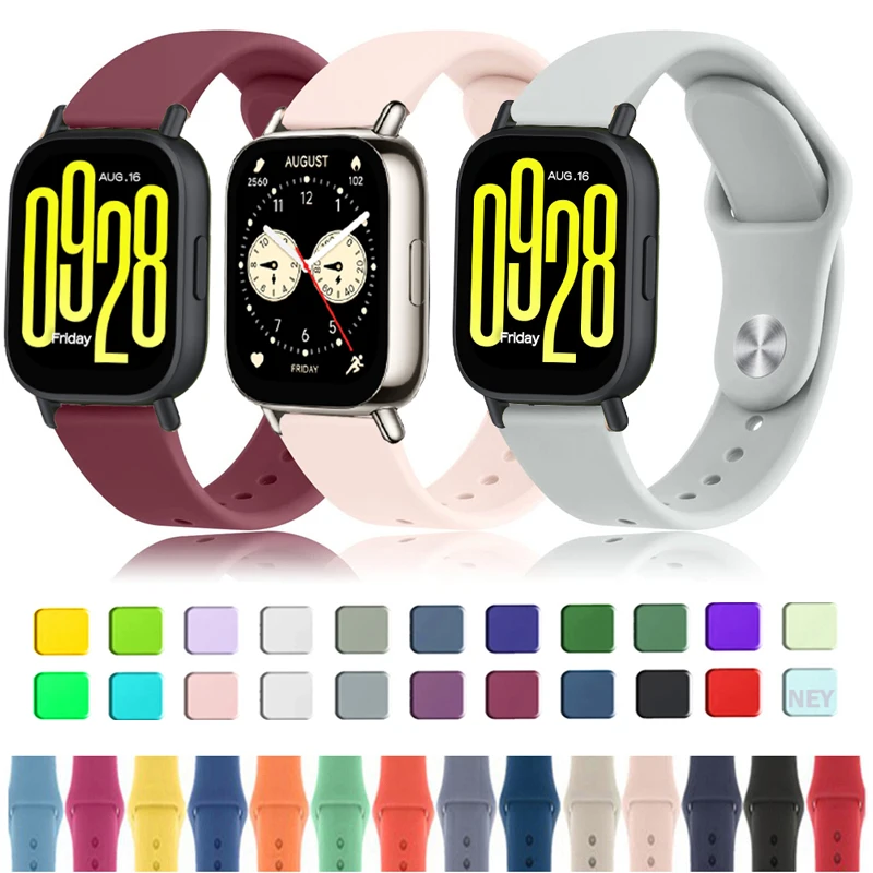 Silicone Strap For Redmi Watch 5 Active/watch5 Lite Replacement correa Sport Watchbands Xiaomi S4 20mm 22mm Band