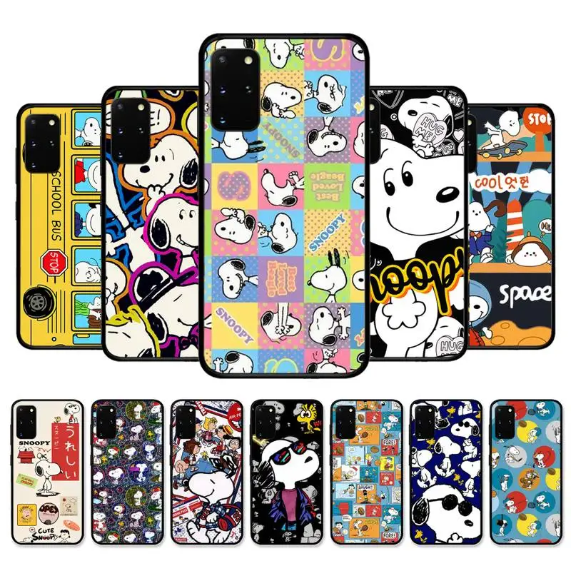 

Cute Cartoon Charlie-B-Brown Dog Phone Case for Samsung S10 21 20 9 8 plus lite S20 UlTRA 7edge cover