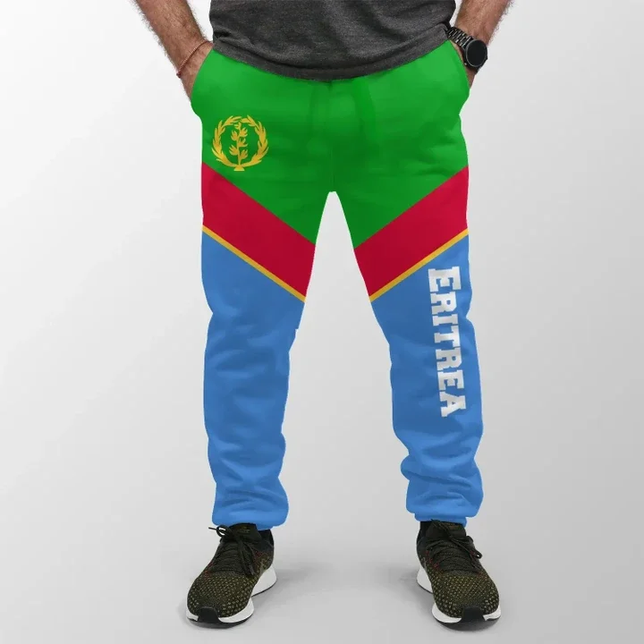 

2023 Summer New Men's Pants Eritrea Flag 3D Casual Fashion Men's Pants