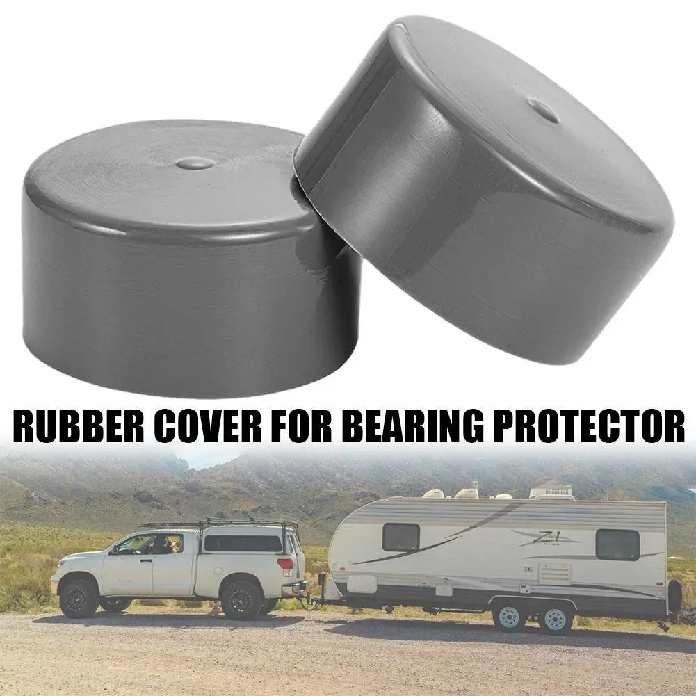 

Rubber Cap Dust Covers Car Wheel Hub Cap Dust Cover Replacement For Trailer Boat 1.98inch Bearing Protector