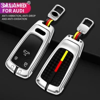 zinc alloy car key case cover protector for audi a4 b9 a5 a6 8s 8w q5 q7 4m s4 s5 s7 tt tts tfsi rs5 2016 2017 2018 accessories