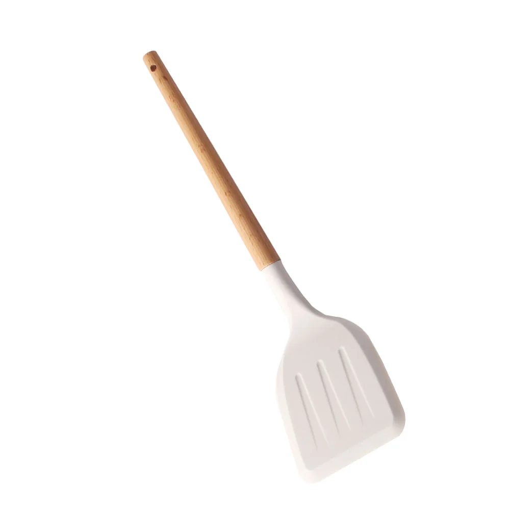 

Spatula Kitchen Handle Metal Woodturner Stick Wok Spoon Pan Set Cooking Wide Non Utensil Cookware Spatulasflexible