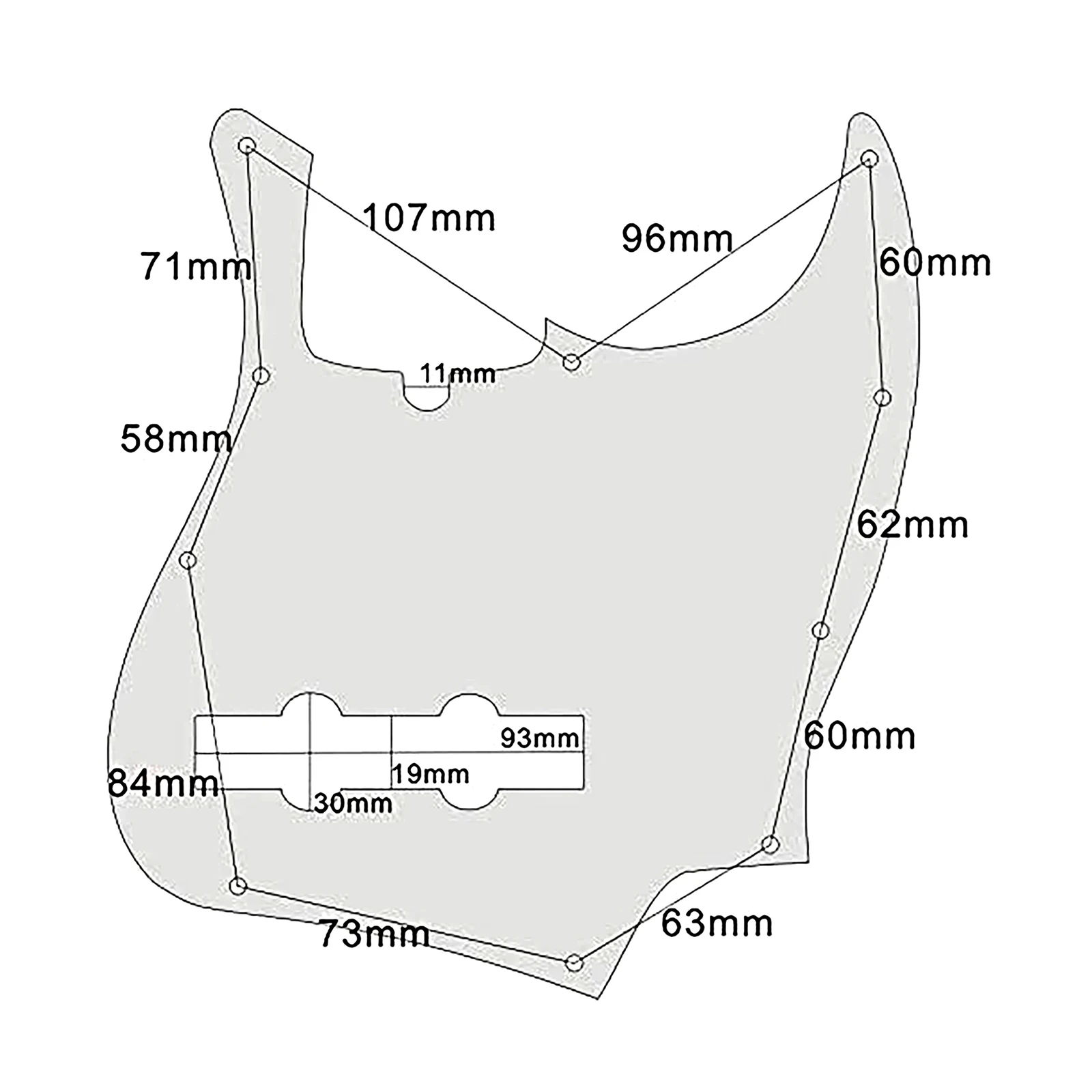 Настраиваемая гитарная Накладка для японской басовой сборки