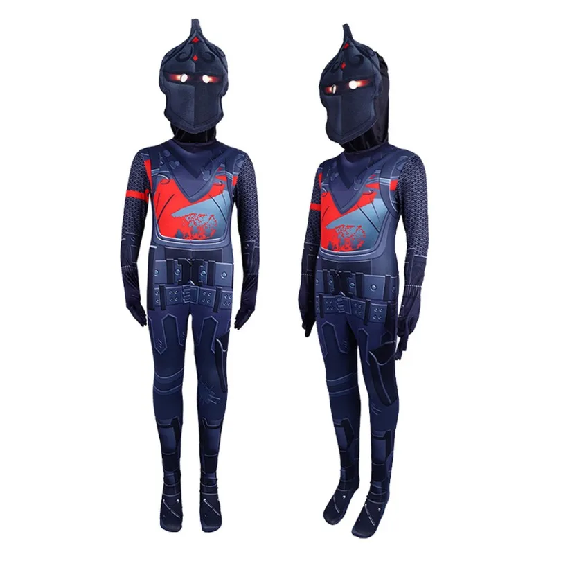 Фото Костюм для косплея Fishstick из игры Fortnite, комбинезон Black Knight, детский карнавальный костюм для Хэллоуина, одежда для ролевых игр №5