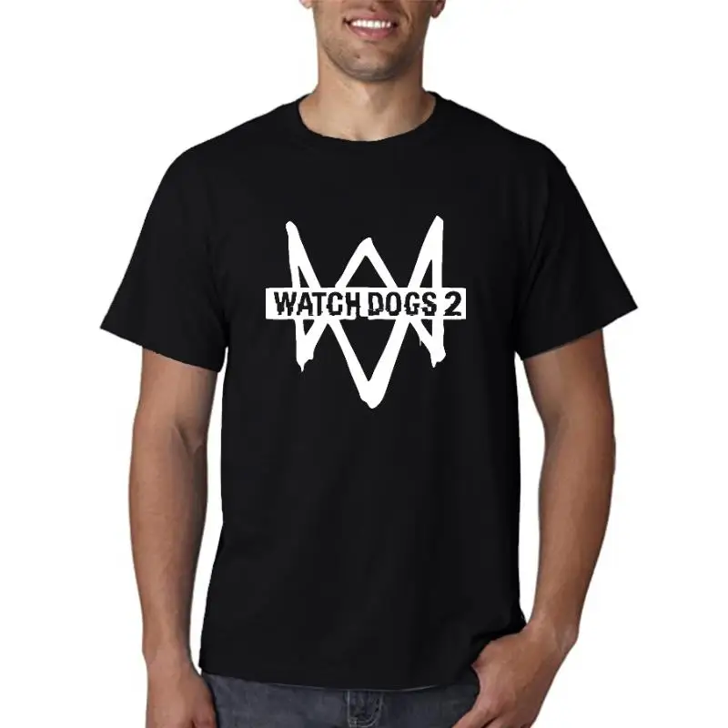 

Watchdogs 2 футболка или жилет, игровая футболка, мужская верхняя одежда для видеоигр, дешевая оптовая продажа, 100% хлопок, футболка с принтом