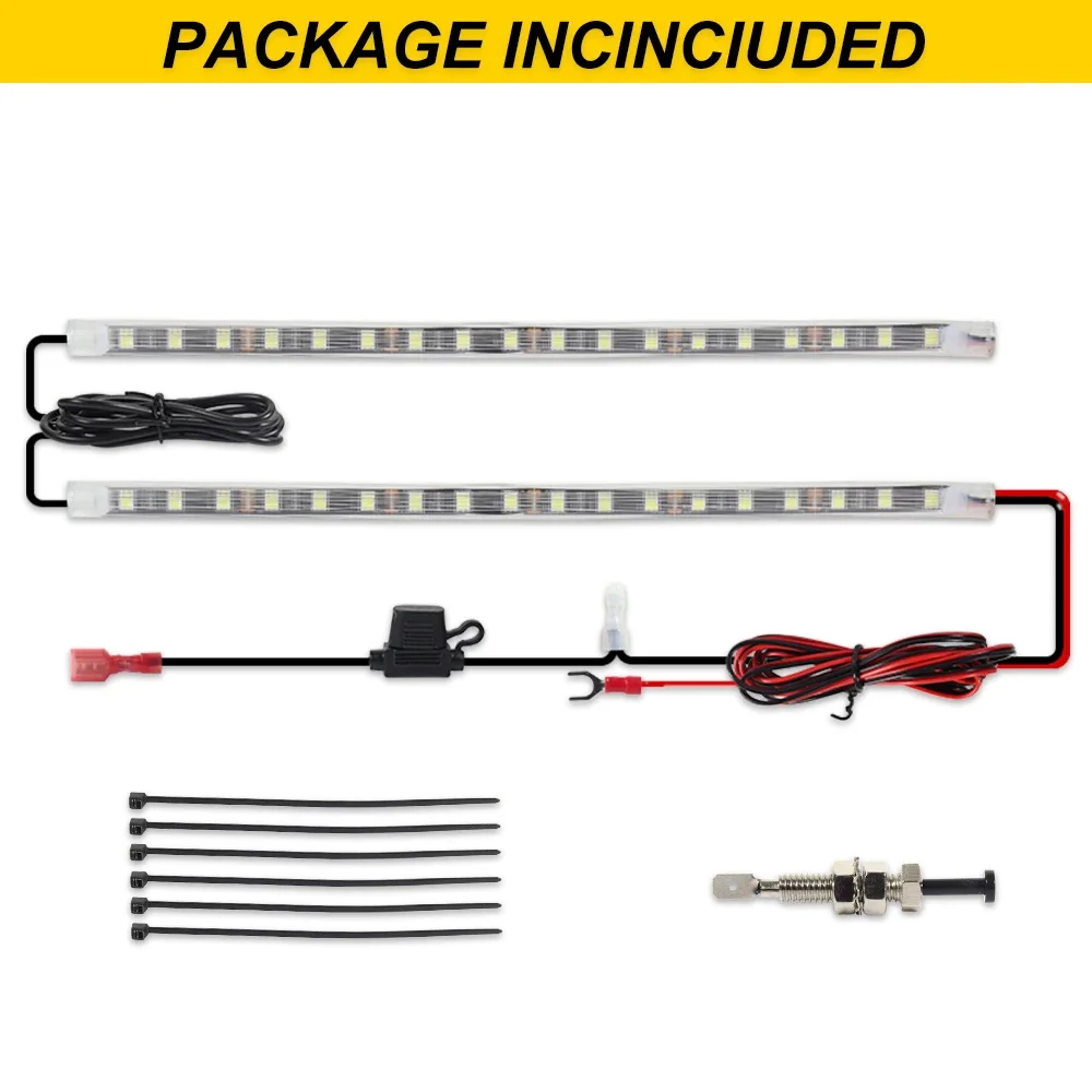 Gtinthebox Белый светодиодный автомобильный светильник под капотом универсальный