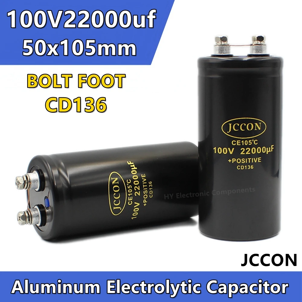 JCCON 100V22000UF 100v 50x105mm MFD алюминиевый болт с винтовым фильтром аудио