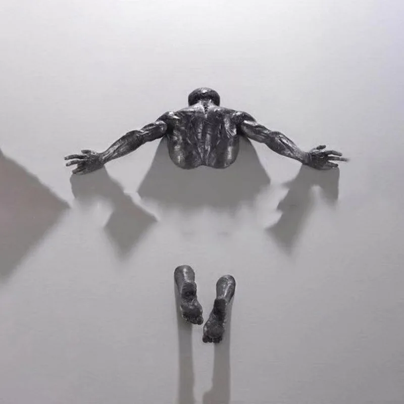 

Полимерные гальванические абстрактные настенные украшения из имитации меди с изображением персонажей современное искусство творческая с...