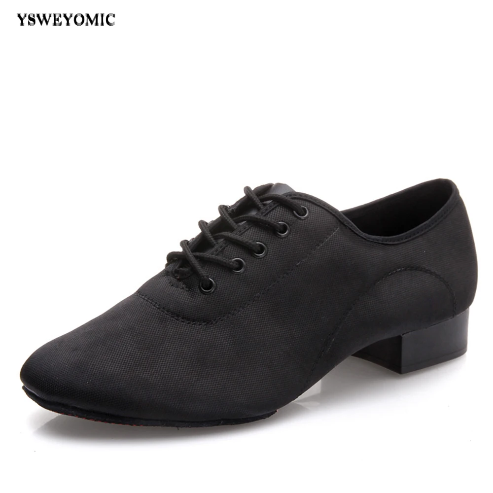 Modern Dance Shoes Men Adult National Standard Latin Ballroom Dance Shoes Low heel 2.5 cm breathable soft Split Outsole