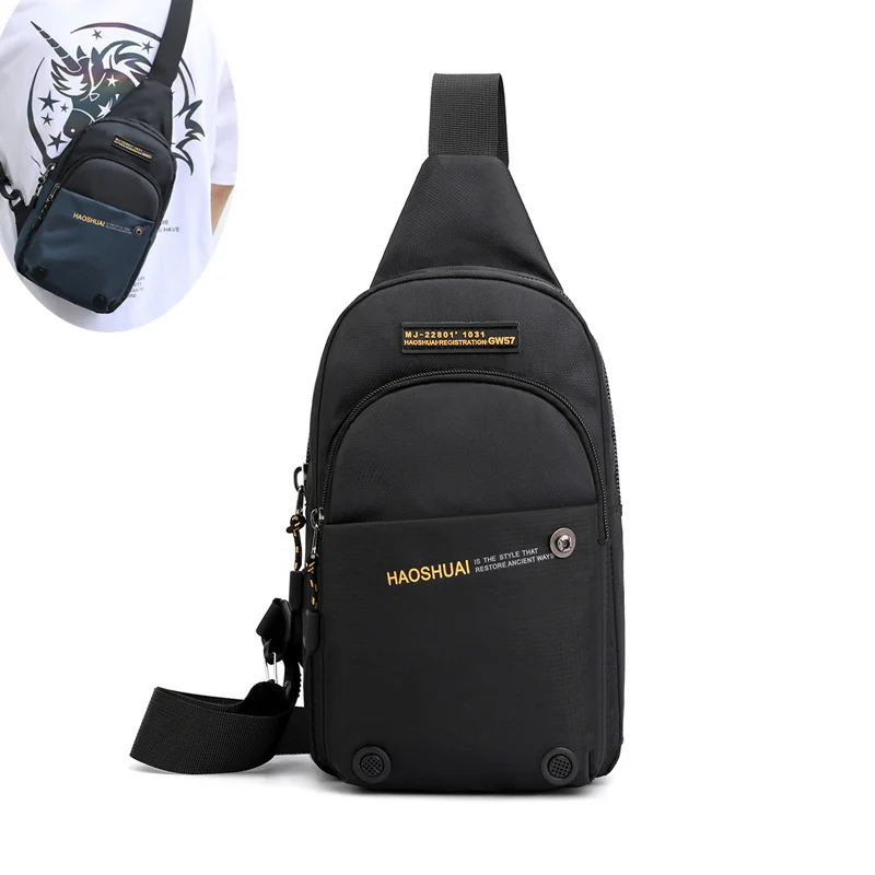 Men Mini Cross Backpack Sling Shoulder Chest Bag Pack Military Travel Nylon Male Sling Rucksack Side Messenger Crossbody Bags