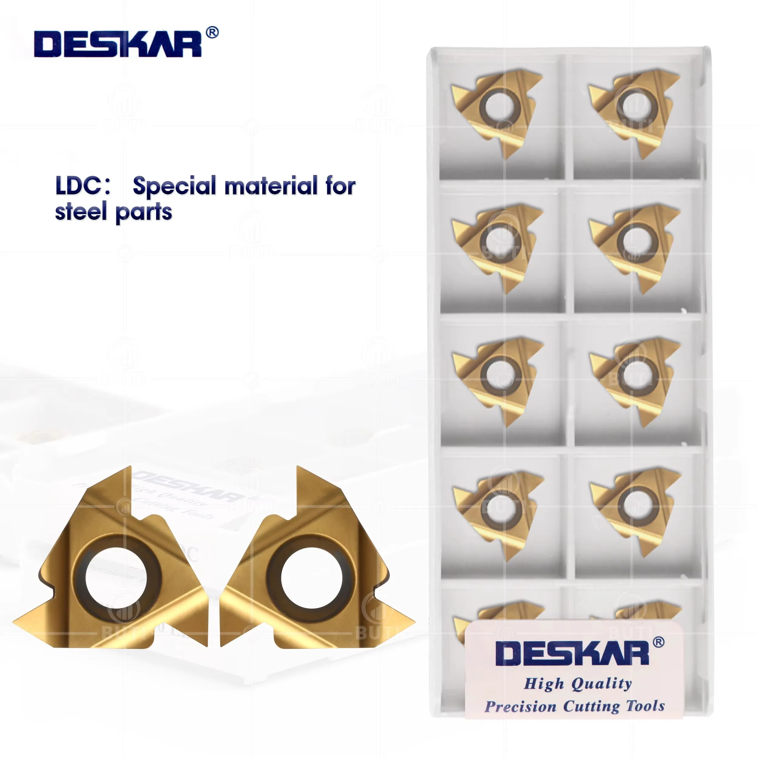 

DESKAR 100% оригинал 16ER 16IR A55 A60 G55 G60 AG55 AG60 LDC Резьбовой инструмент Токарный станок Режущие твердосплавные вставки для стальных деталей