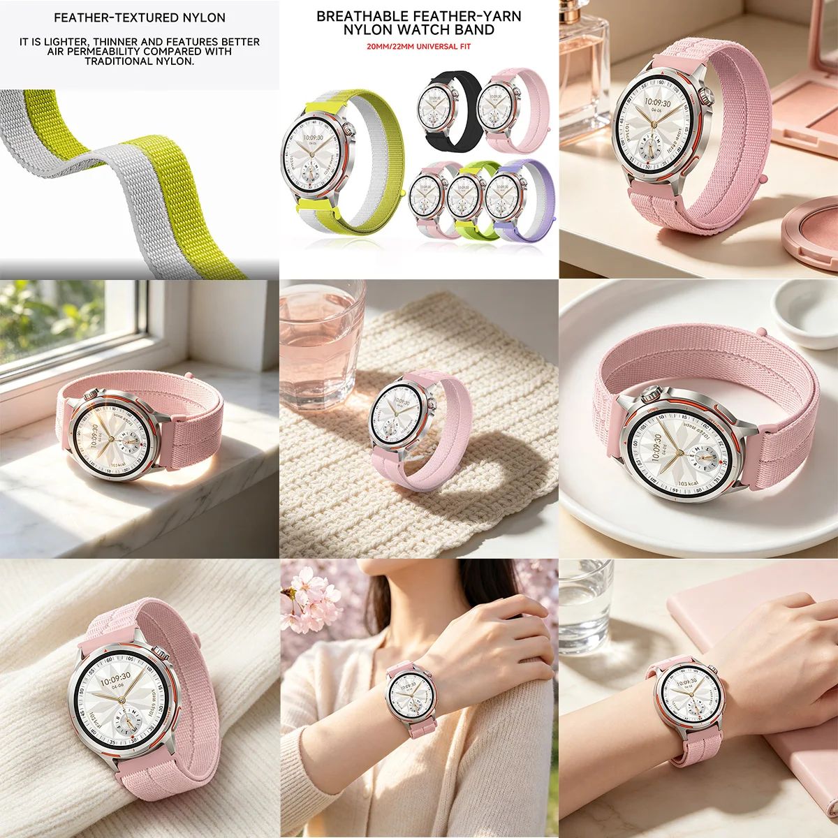Нейлоновый ремешок 22 мм20 мм для Huawei Watch GT5 ProGT5GT4 3 46 мм, браслет-ремешок для Huawei Watch GT64 ProGT2 3Pro 46 мм (art.: 3920dbbd6c8b6) - 3920dbbd6c8b6