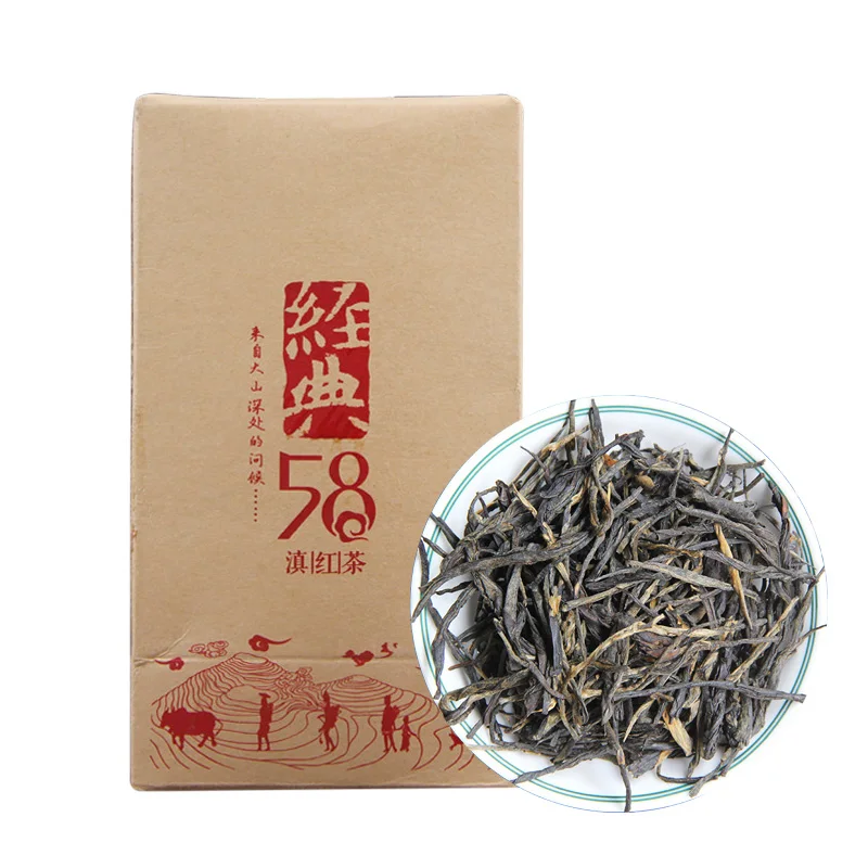 

Yunnan Black Chinese Tea Feng Qing "Classics 58" Dianhong Hand Made Box Tea 180g/box