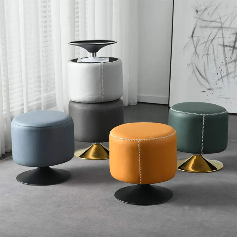 

Modern Luxury Footrest Portable Waiting Design Creative Vanity Minimalist Dressing Table Stool Small Meuble Salon Furniture Home
