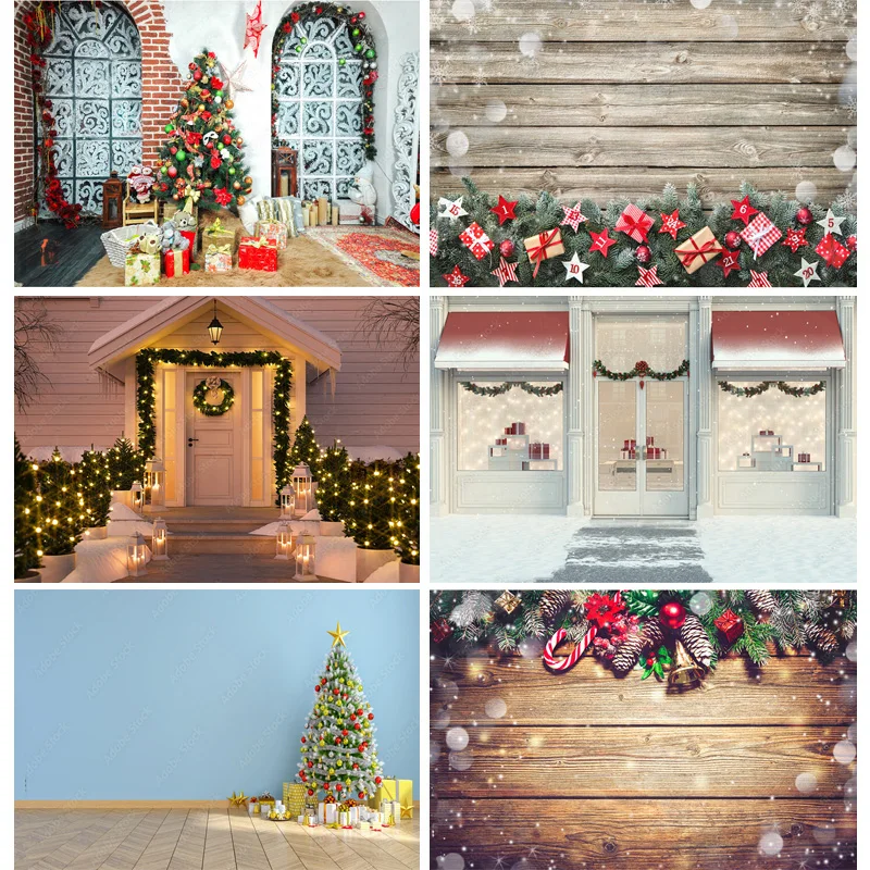 

Christmas Theme Photography Background Snowman Christmas tree Children Portrait Backdrops For Photo Studio Props 211114 SDSD-02