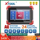 XTOOL D7 Автомобильный диагностический инструмент Двунаправленный сканер с полной диагностикой уровня OEM Программирование ключей ABS Прокачка форсунки Работа кодирования для UZA для бесплатных обновлений VZA