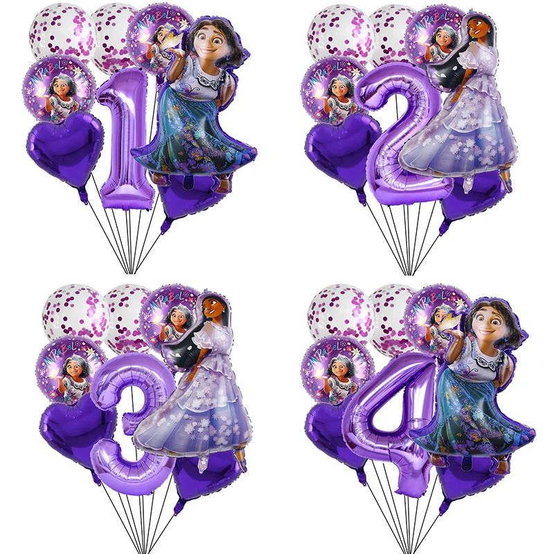 

Disney Isabela Mirabel Number Balloon Set Encanto Birthday Decorations Balloons Party Decoration Baby Shower Favors Girls Gifts