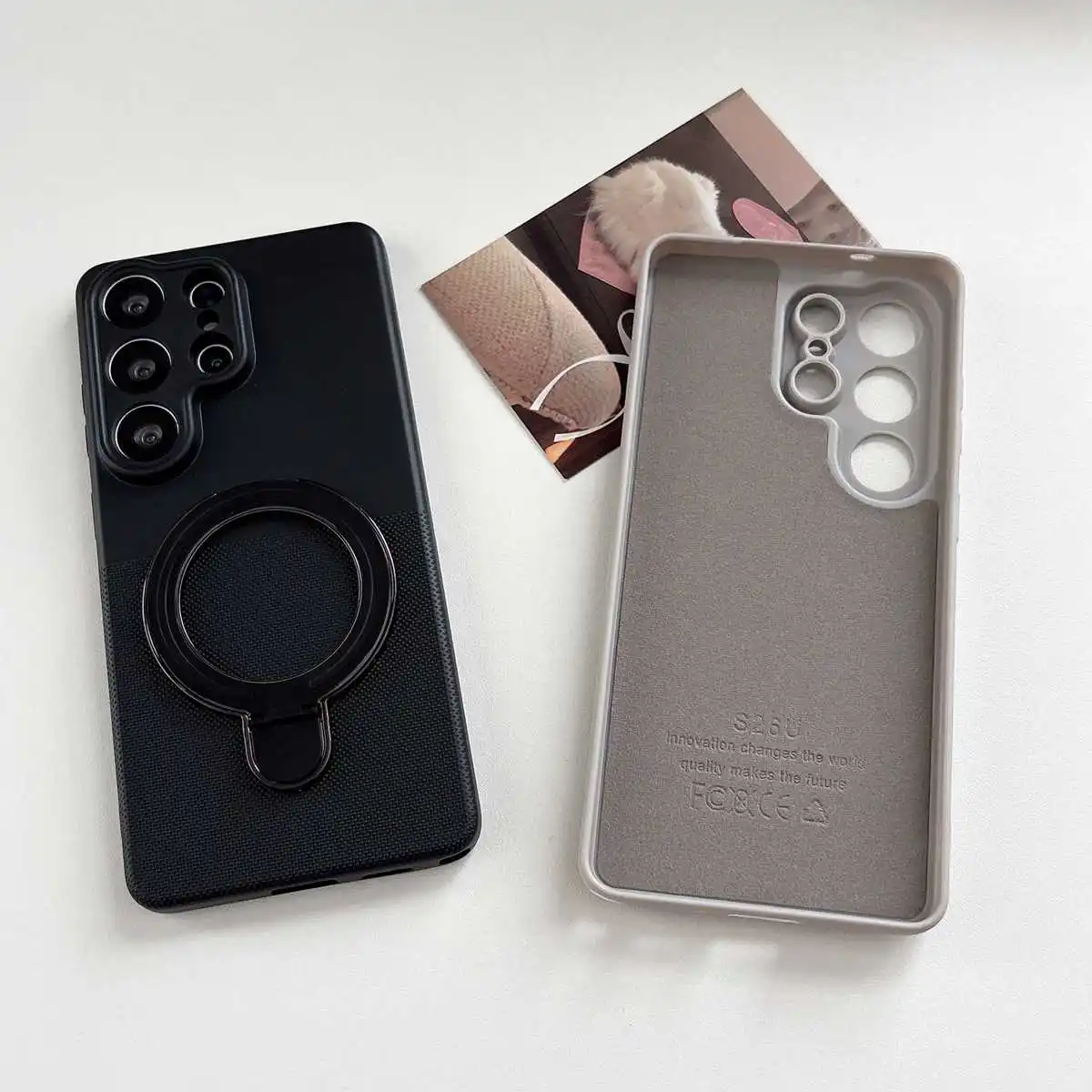 Фото Силиконовый чехол-держатель с кольцом и точками для Xiaomi Mi Poco C85 C75 C65 C71 C61 Poco M5S M8 Pro M7 5G X6, мягкий чехол-накладка №5