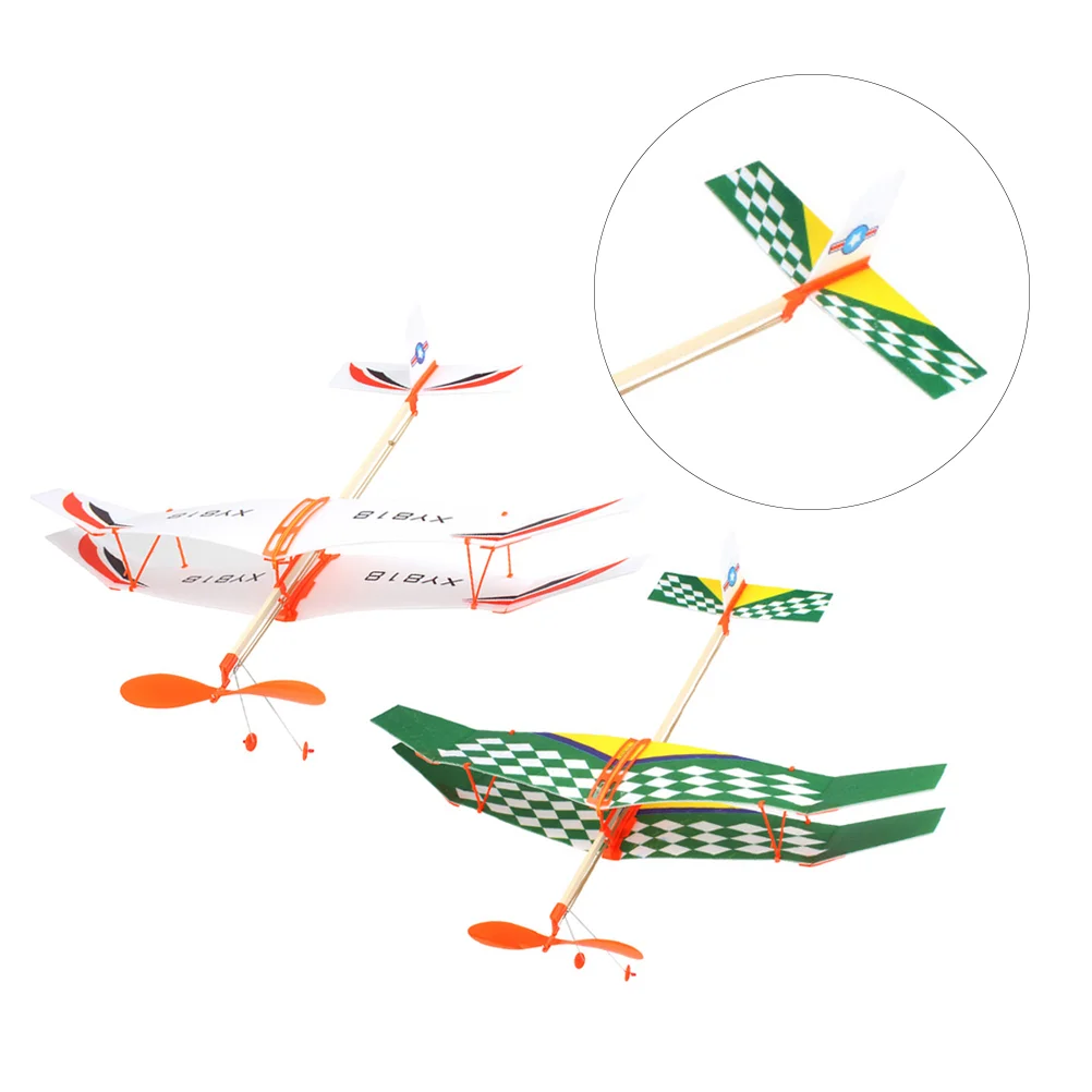 

2pcs Glider Model Glider Planes Airplane Glider Plane for Kids Birthday Party Favor Plane Flying Models ( ) Rubber band