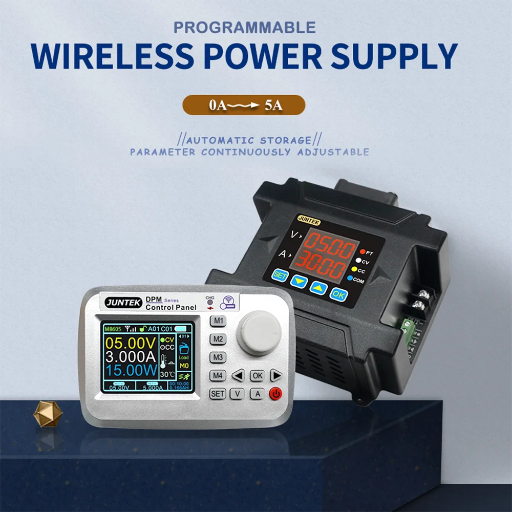Программируемый цифровой понижающий преобразователь питания с пультом дистанционного управления, 5 А, 60 В постоянного тока