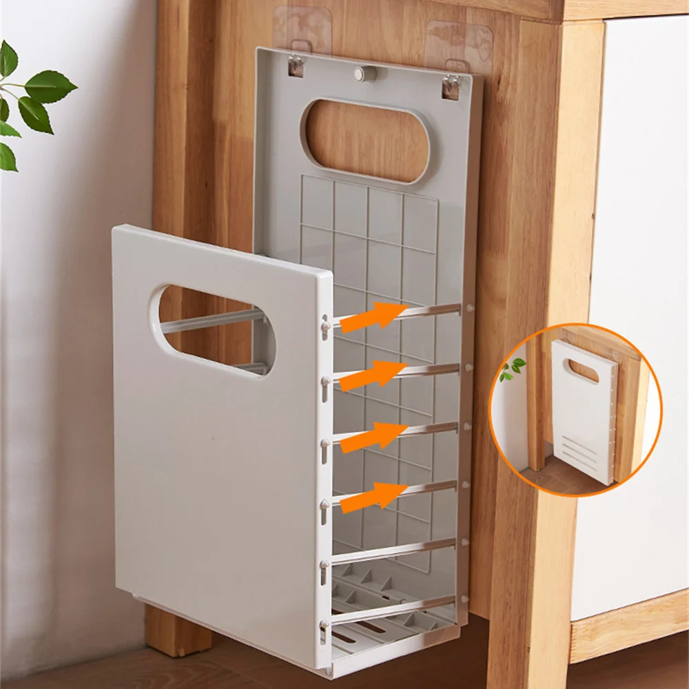 foldable laundry basket wall mounted basket container hanging storage organizer hollow dirty clothes basket bathroom accessories free global shipping