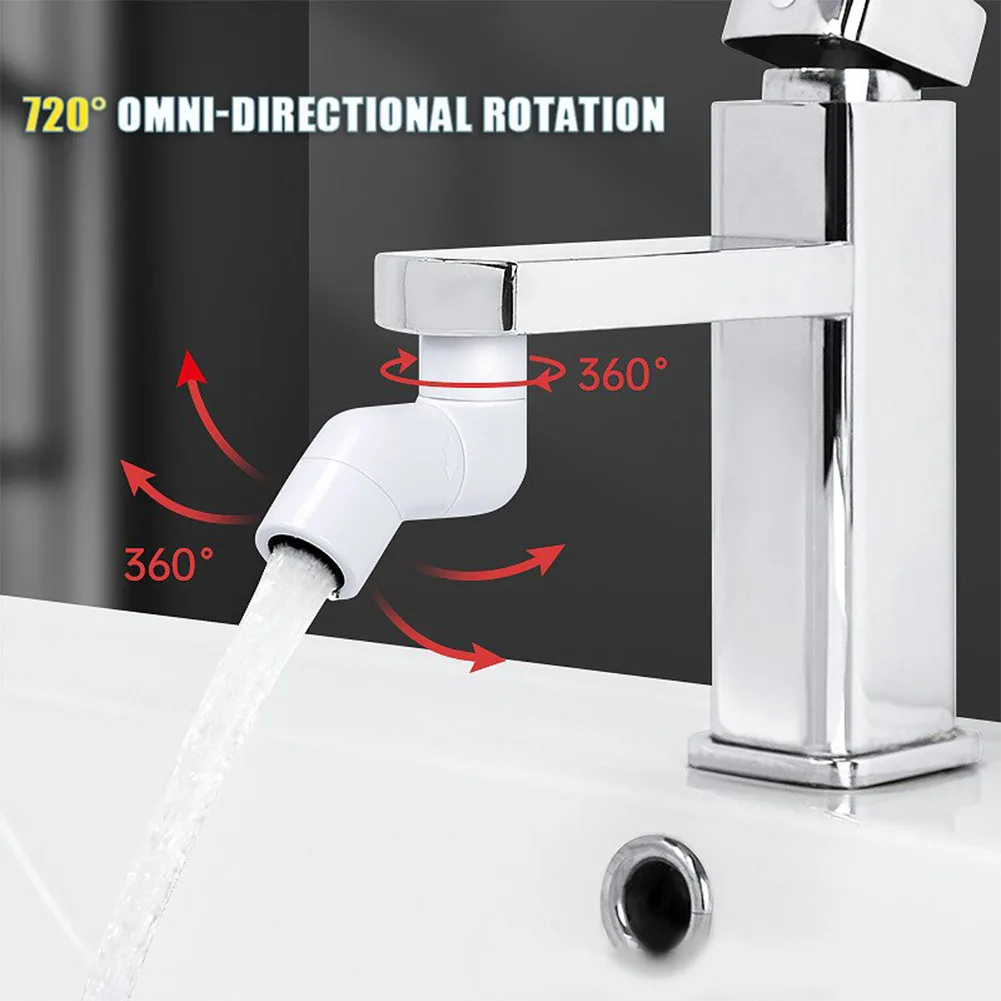 

720° Rotate Spray Aerator Double-mode Faucet Faucet Extender Bubbler For Bathroom/Kitchen Sink Splash Proof