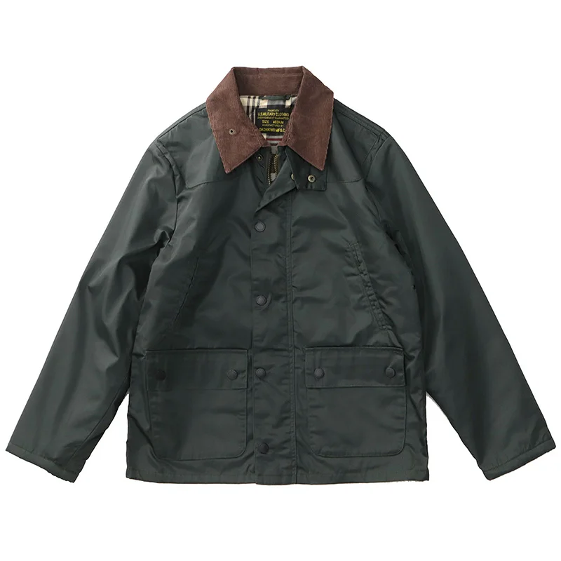 4601 # Осенне-зимняя новая американская ретро восковая куртка Reelin мужская простая