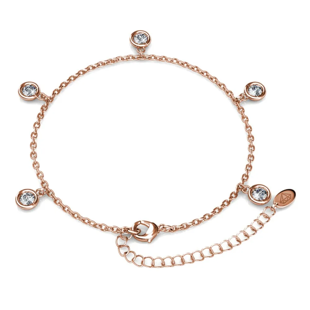 Фото Daisini Кристаллы из Сваровски Круглые браслеты с кисточками для женщин и девочек Браслеты Водонепроницаемые браслеты со стразами Ювелирные изделия на день рождения №2