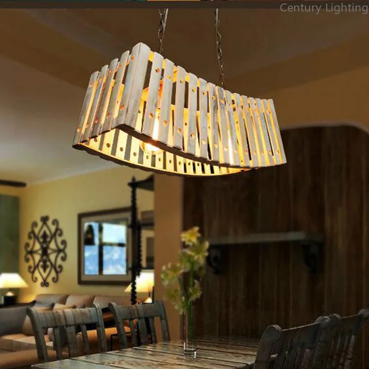 Американская люстра из пеньковой веревки креативная индивидуальность