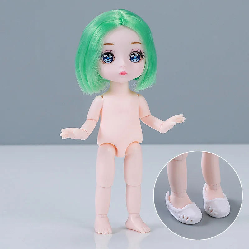 16 см милая кукла 1/8 Bjd мульти-шарнир Подвижная с комическим лицом Аниме Девушки