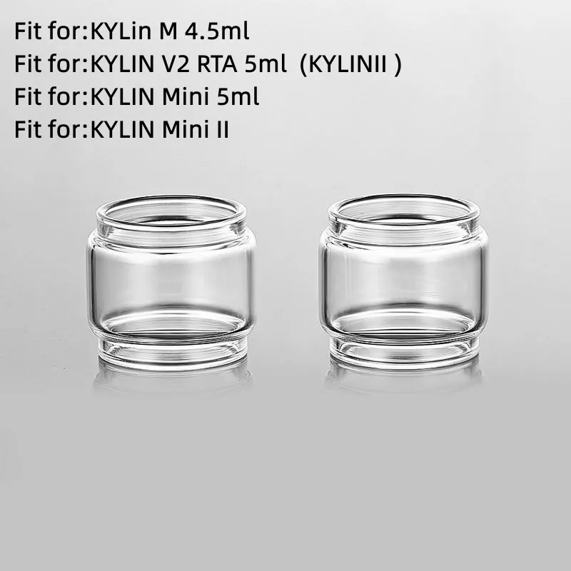 

Bubble Glass Tube for Vandy Kylin M 4.5ml / KYLIN V2 II RTA 5ml / KYLIN Mini II 2pcs YUHETEC Replacement Tank