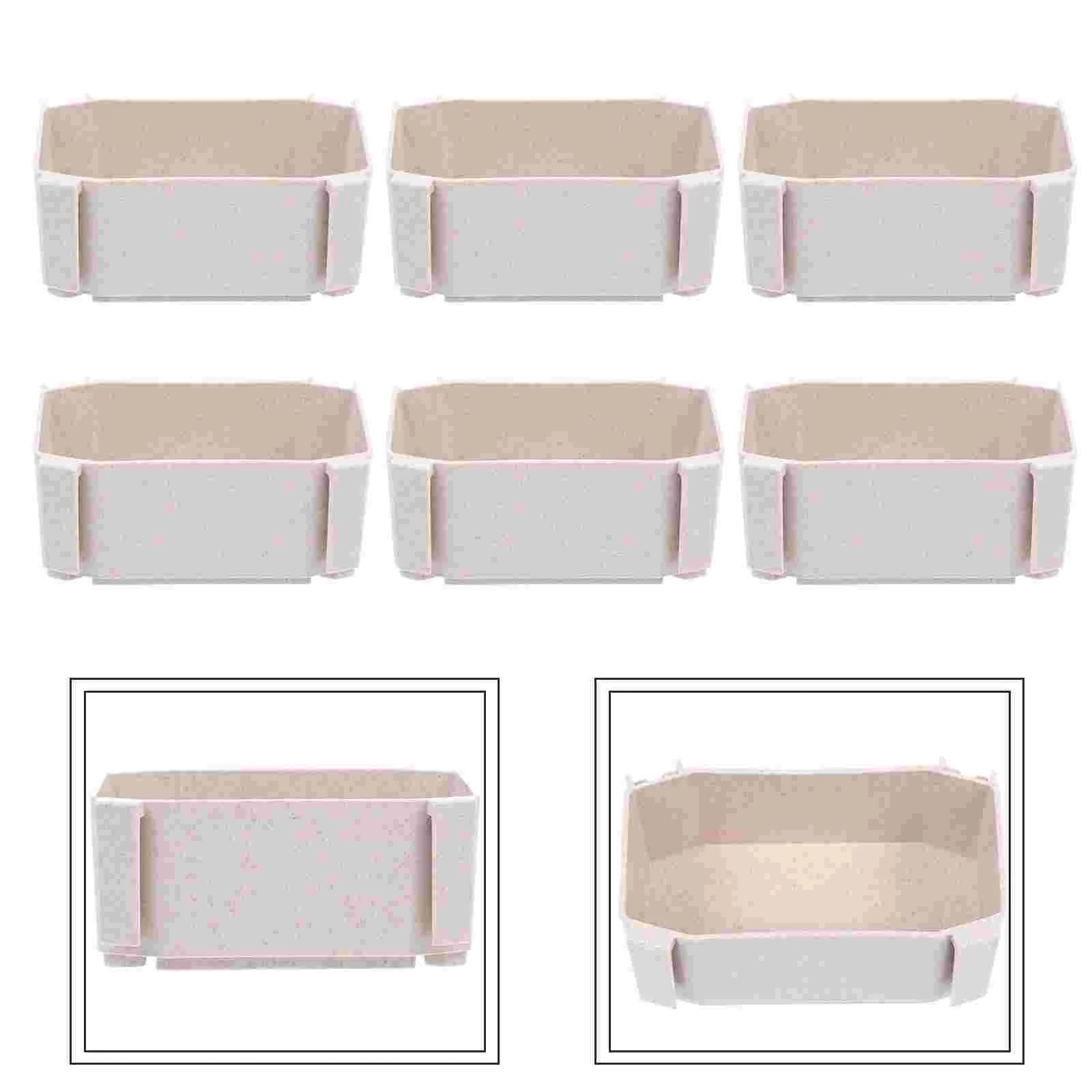 

6 Pcs Storage Box Bras Women Pantry Divided Organizer Dressing Table Drawer Organizer Dresser Organizer Miss Storage organizer