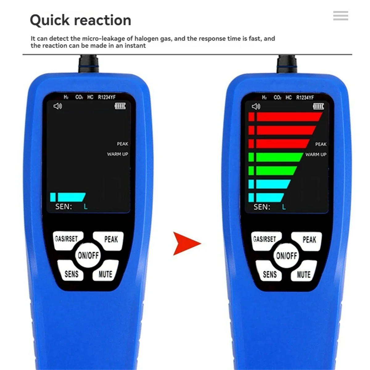 LD-200 Нагревательный диод Ручной детектор утечек Кондиционер Охлаждающая система