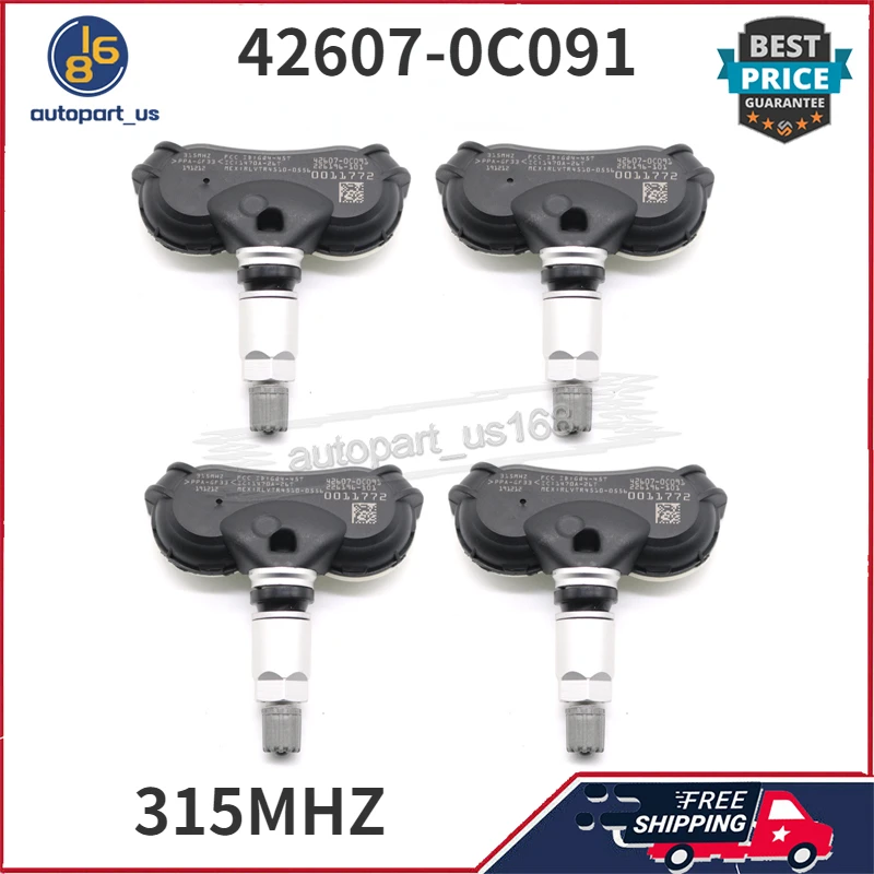 42607-0C091 426070C091 для Toyota Sequoia 2018-2020 Toyota Tundra 2018-2022 315 МГц TPMS датчик системы мониторинга давления в шинах