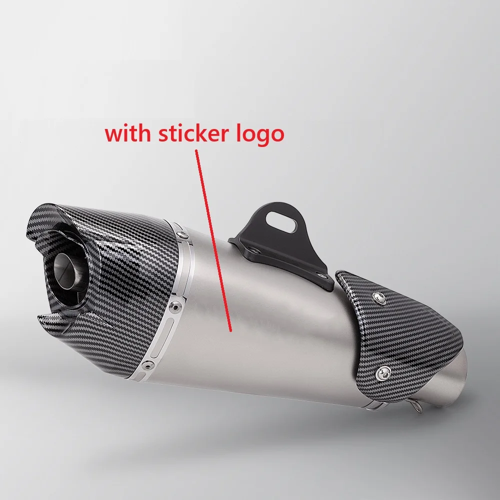 

38-51 мм универсальная выхлопная труба мотоцикла AT2 глушитель Escape Moto для ZX6R R1 R3 Ninja250 MT09 MT07 Z900