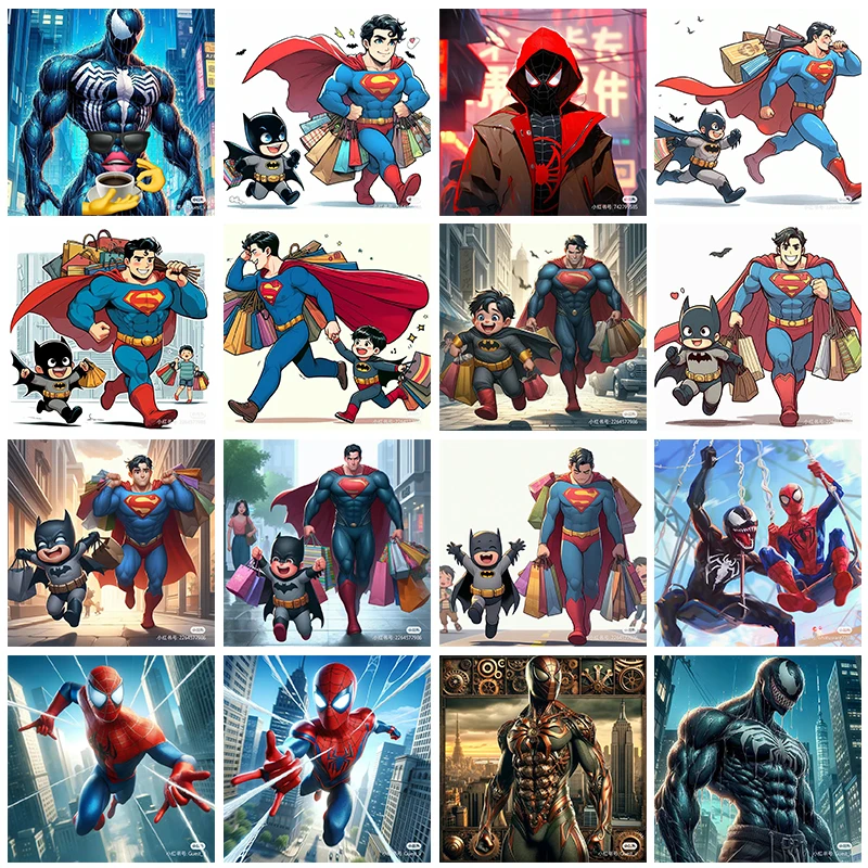 Набор для алмазной живописи 5D сделай сам Супермен вышивка крестом мозаика из